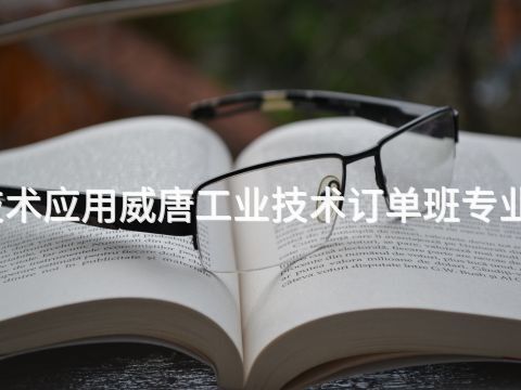 泰安智能制造技术应用威唐工业技术订单班专业就业前景怎么样(图1) 泰安智能制造技术应用威唐工业技术订单班专业就业前景怎么样(图1)