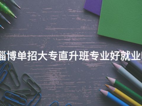淄博单招大专直升班专业好就业吗