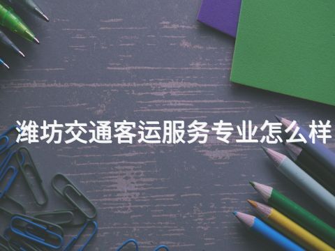 潍坊交通客运服务专业怎么样(图1) 潍坊交通客运服务专业怎么样(图1)