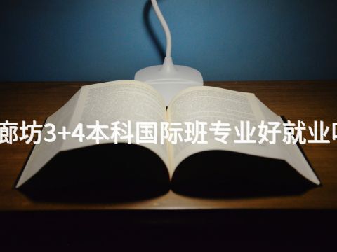 廊坊3+4本科国际班专业好就业吗