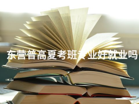 东营普高夏考班专业好就业吗