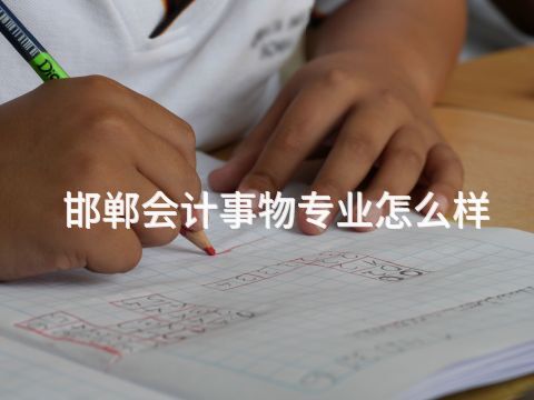 邯郸会计事物专业怎么样(图1) 邯郸会计事物专业怎么样(图1)