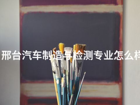 邢台汽车制造与检测专业怎么样