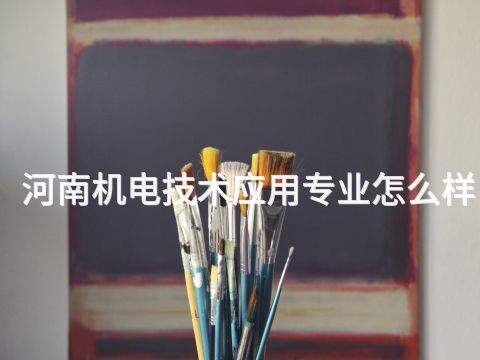 河南机电技术应用专业怎么样