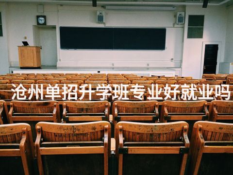 沧州单招升学班专业好就业吗(图1) 沧州单招升学班专业好就业吗(图1)