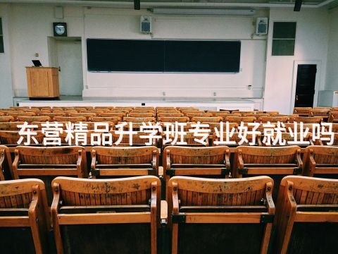 东营精品升学班专业好就业吗