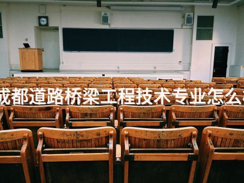 成都道路桥梁工程技术专业怎么样