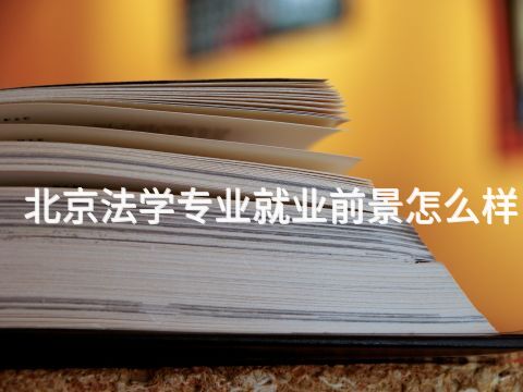 北京法学专业就业前景怎么样