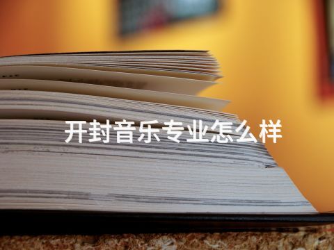 开封音乐专业怎么样