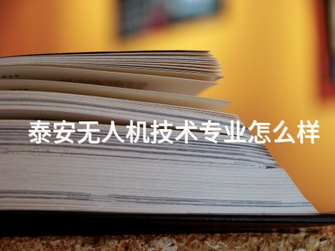 泰安无人机技术专业怎么样(图1)