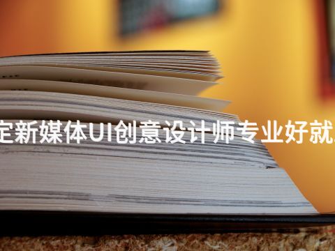 保定新媒体UI创意设计师专业好就业吗