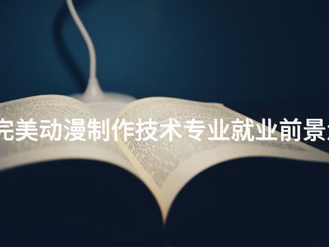 济宁完美动漫制作技术专业就业前景怎么样