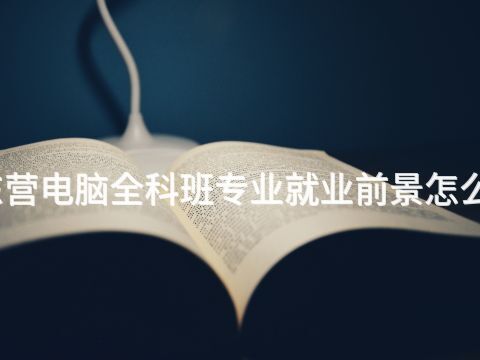 东营电脑全科班专业就业前景怎么样