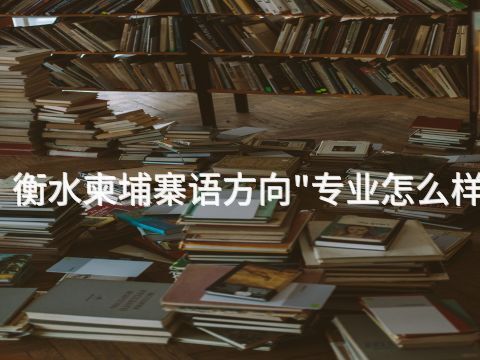 衡水柬埔寨语方向"专业怎么样