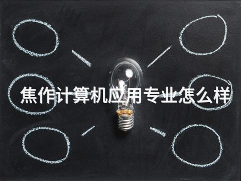 焦作計算機應用專業怎么樣(圖1) 焦作計算機應用專業怎么樣(圖1)