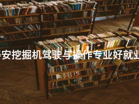 泰安挖掘机驾驶与操作专业好就业吗(图1)