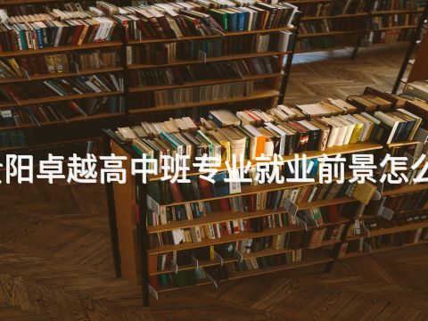 贵阳卓越高中班专业就业前景怎么样