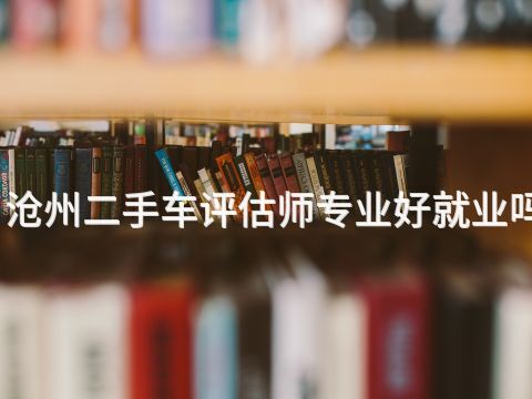 沧州二手车评估师专业好就业吗