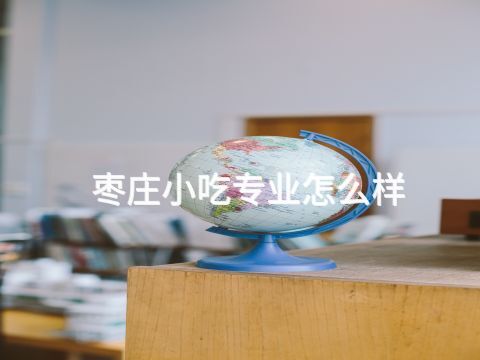 枣庄小吃专业怎么样
