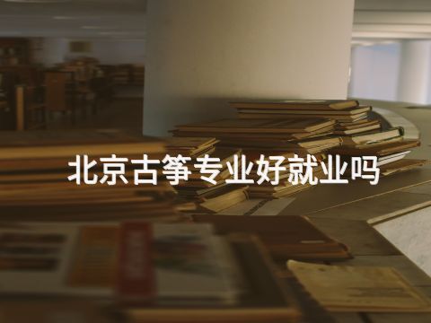 北京古筝专业好就业吗
