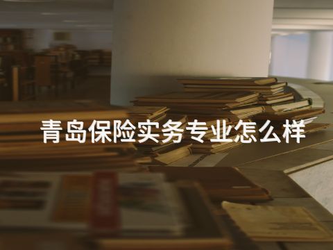 青岛保险实务专业怎么样
