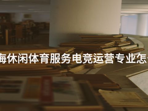 威海休闲体育服务电竞运营专业怎么样