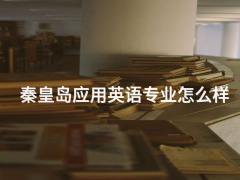秦皇岛应用英语专业怎么样
