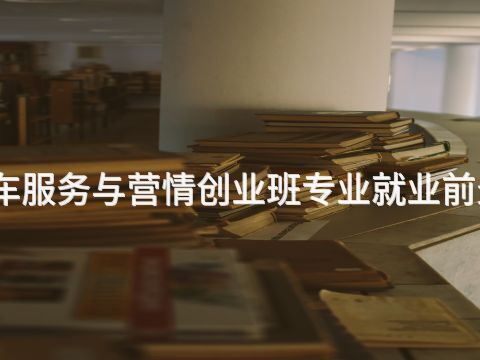 临沂汽车服务与营情创业班专业就业前景怎么样