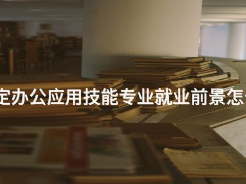 保定办公应用技能专业就业前景怎么样(图1)