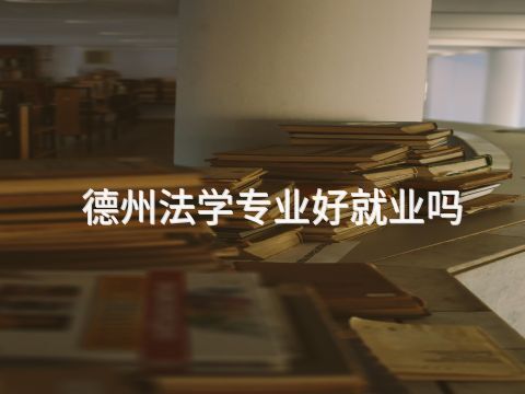德州法学专业好就业吗