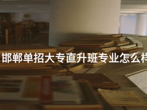 邯郸单招大专直升班专业怎么样(图1) 邯郸单招大专直升班专业怎么样(图1)