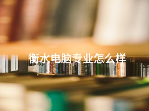 衡水电脑专业怎么样