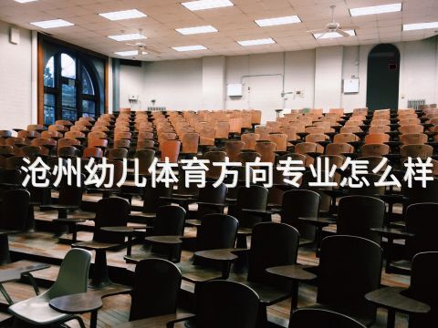沧州幼儿体育方向专业怎么样