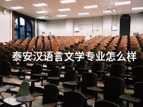 泰安汉语言文学专业怎么样(图1) 泰安汉语言文学专业怎么样(图1)