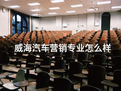 威海汽车营销专业怎么样
