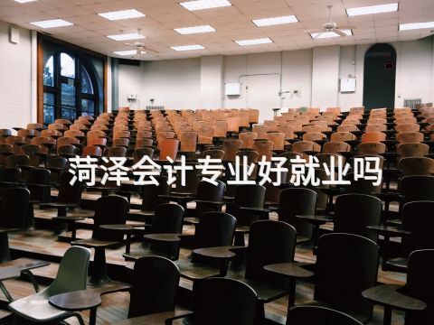 菏泽会计专业好就业吗