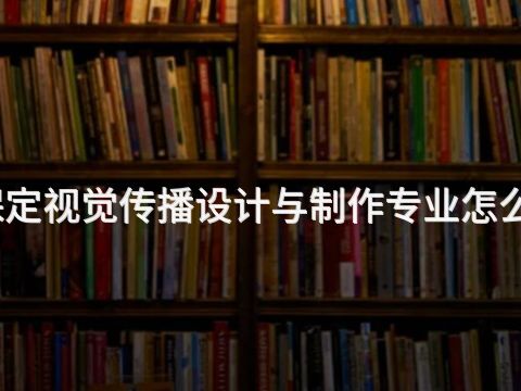 保定视觉传播设计与制作专业怎么样