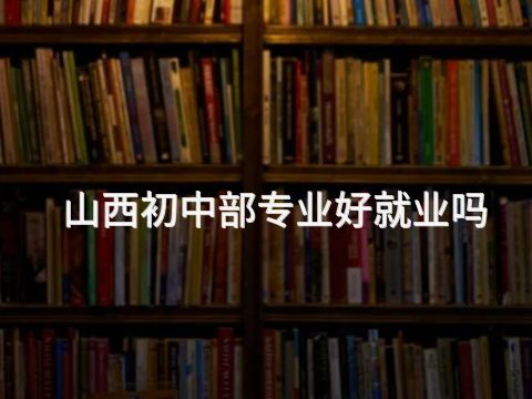 山西初中部专业好就业吗