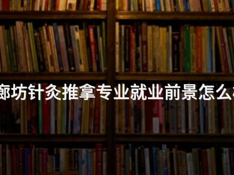 廊坊针灸推拿专业就业前景怎么样