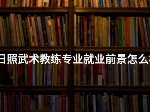日照武术教练专业就业前景怎么样