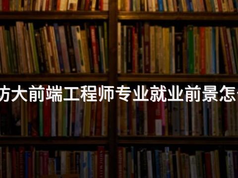 潍坊大前端工程师专业就业前景怎么样(图1) 潍坊大前端工程师专业就业前景怎么样(图1)