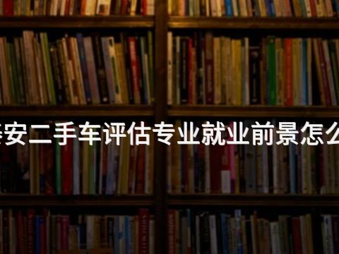 泰安二手车评估专业就业前景怎么样