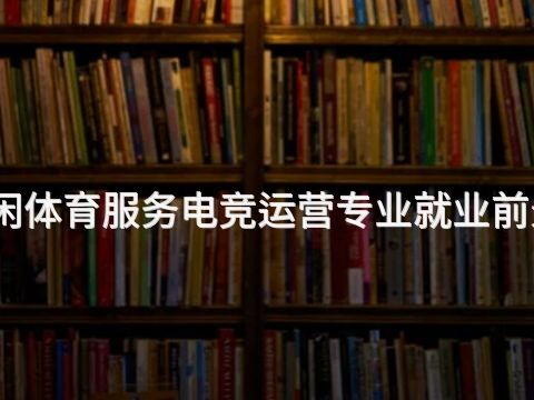 滨州休闲体育服务电竞运营专业就业前景怎么样