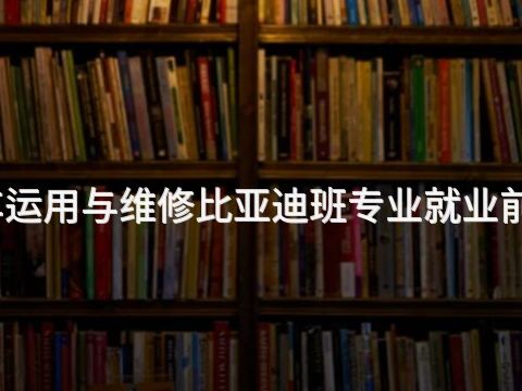 河南汽车运用与维修比亚迪班专业就业前景怎么样(图1) 河南汽车运用与维修比亚迪班专业就业前景怎么样(图1)