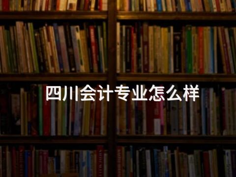 四川会计专业怎么样(图1) 四川会计专业怎么样(图1)