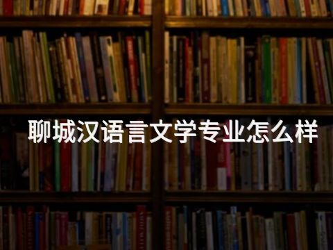 聊城汉语言文学专业怎么样