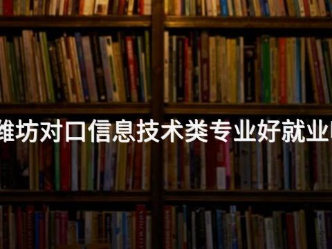 濰坊對口信息技術類專業好就業嗎