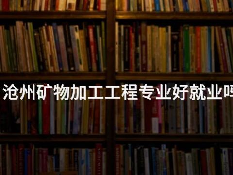 滄州礦物加工工程專業好就業嗎