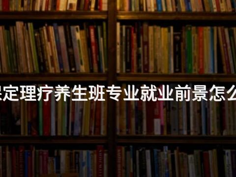 保定理疗养生班专业就业前景怎么样