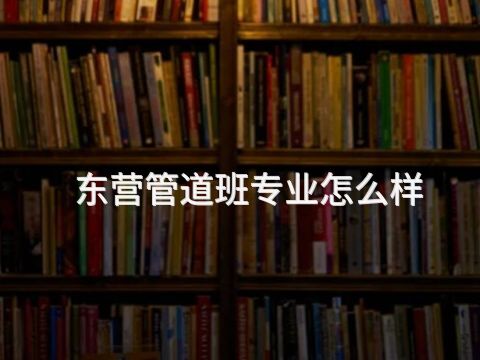 东营管道班专业怎么样